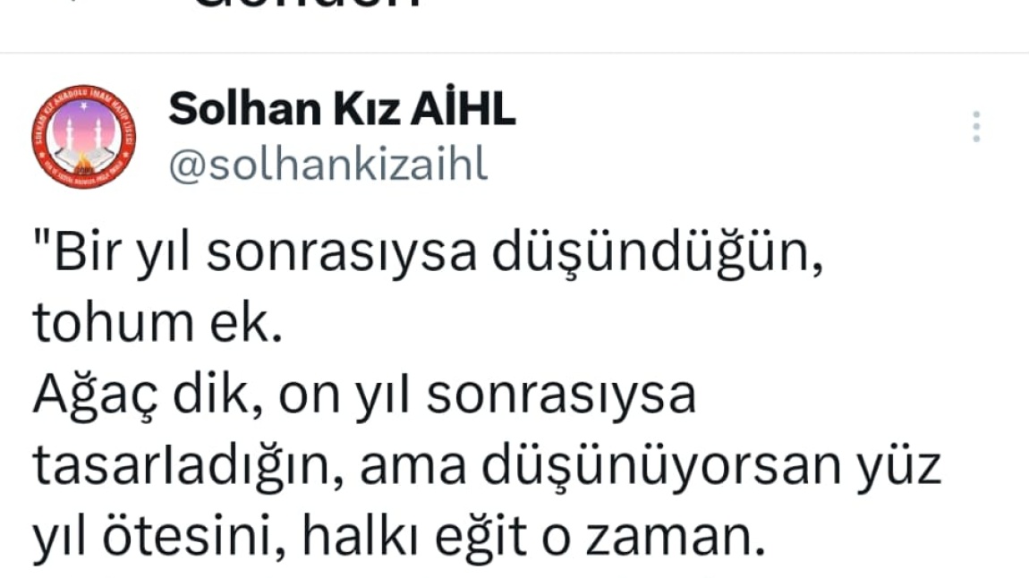 X HESABIMIZ YAYINDA